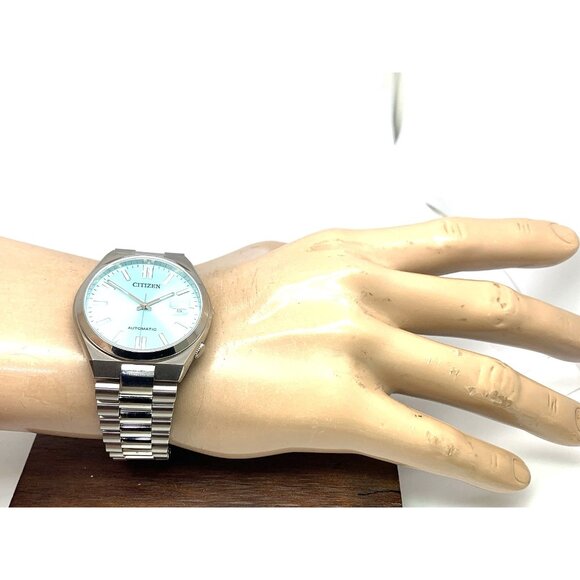 Citizen Men's Watch NJ0151-88M Tsuyosa Automatic Teal Blue Dial Stainless Steel - Picture 5 of 15